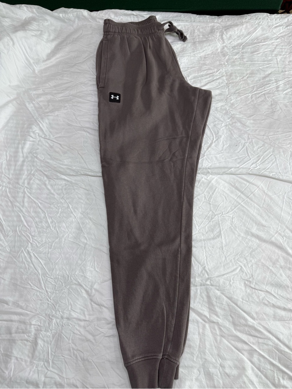 Under Armour Men's Brownish Gray Jogger Sweatpants